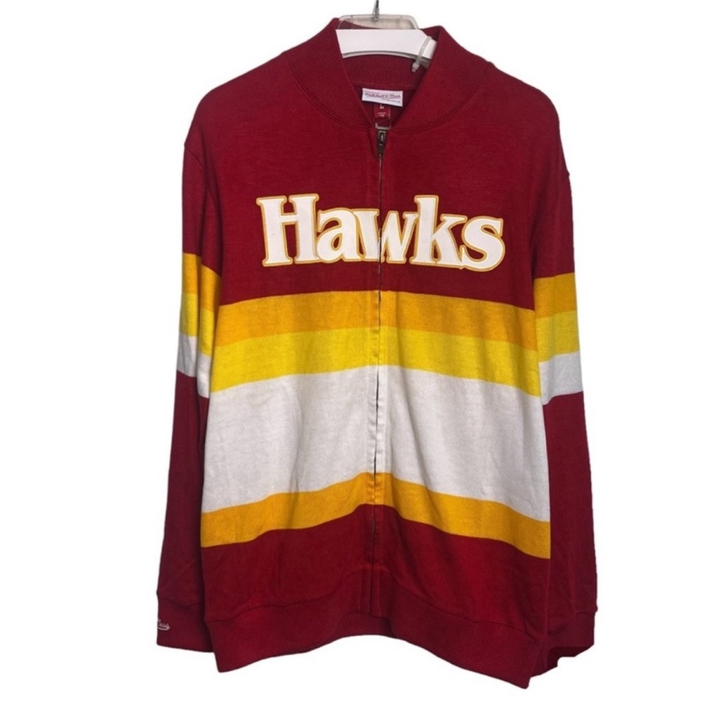 MITCHELL & NESS Atlanta Hawks NBA  Stripe Sweater